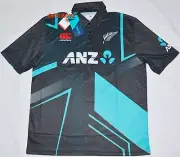 NWT - New Zealand Blackcaps Cricket Shirt NZ Black Caps Mens T20 ODI Jersey 3XL