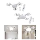 Ceiling Fan with Light and Remote Control Fixture for Home Bathroom Kitchen