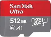 SanDisk Ultra microSDXC Card, 512 GB, SDSQUAR-512G-GN6MA