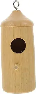 Toddmomy Hanging Hummingbird House Wooden Decorative Nest for Outdoor Gardens Balconies Porches Sturdy Stylish Hummingbird for Pet Shops Homes
