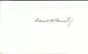 Edward Bunn Autographed Card 44th President of Georgetown University D.72
