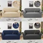 1/2/3/4 Seater Sofa Cover For Living Room Stretch Polar Fleece Couch Slipcovers