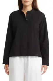 Eileen Fisher Mandarin Collar Jacket