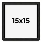 15x15 Shadow Box Black Rustic Barnwood Display Frame | 1.125 Inch Deep | 0.875