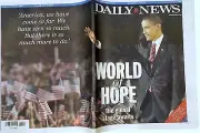Obama free DAILY NEWS Nov 6 08 President WORLD OF HOPE Collector Sold Out Issue