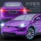 🔊 模型車 特斯拉 MODEL3汽車模型 仿真合金車模 金屬汽車模型 回力帶聲光可開門 兒童玩具車 裝飾擺件 節日禮物