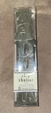 Chip Chatter 2.5" Tall 42 Dark Green Chipboard Letters Self Adhesive Upper Case