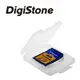 DigiStone 記憶卡收納盒 優質 SD/SDHC 1片裝記憶卡收納盒/白透明色X3個(台灣製造!!)