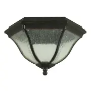 Wickham Outdoor Flush Under Eave Light, Antique Bronze