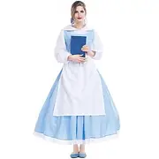 Beauty and the Beast Fairy Tale Princess Belle Dress Storybook Characters Anime Movie Cosplay for Girls' Kid's Halloween Carnival World Book Day Performance Ed