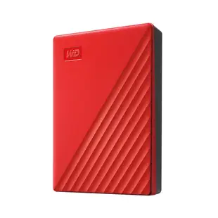 WD My Passport 2TB/4TB/5TB 紅色 2.5吋行動硬碟 外接硬碟 公司貨