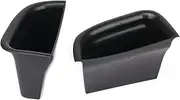 2pcs Black ABS Car Door Side Handle Armrest Storage Box, for Volvo, S90 V90 Crosscountry CC 2017-18 Non-Slip Mat Door Handle Storage Compartment