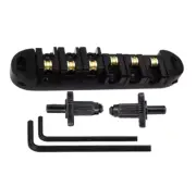 Black Tune-O-Matic Adjustable Guitar Roller Bridge