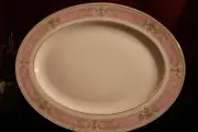 Lenox Venetian Marble Oval Serving Platter 16" Brand NEW with tags USA white