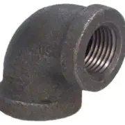 Anvil 8700123907, Malleable Iron Pipe Fitting, 90 Degree Elbow, 1-1/2" NPT