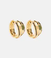 [Loewe] Loewe Snake sterling silver hoop earrings One Size gold