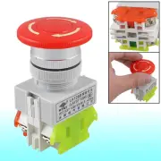 Ui 660V Ith 10A Self Locking Emergency Stop Red Push Button Switch