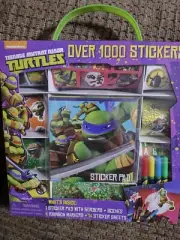 Teenage Mutant Ninja Turtles Sticker Pad Design Scene Pages 1000 Stickers Color