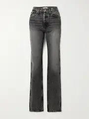 [RE/DONE] RE/DONE - 90s Loose High-rise Straight-leg Jeans - Gray - 26 26 Gray