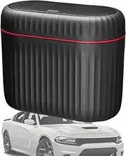 Rrlihjgu Car Waste Bin,Waste Garbage Dustbin with Lid - Dustbin Can Organizer Storage for Automotive, Truck, Vehicle, SUV, Van, Sedan, MPV