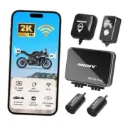 K7 Motorcycle Dash Cam, 2K + 2K Front and Rear Camera with EIS Anti-Shake,