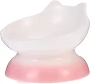 FONDOTIN Pet Ceramic Elevated Bowl Tilted Dog Feeder Slope Base for Convenient Feeding