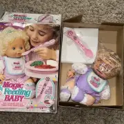Vintage MAGIC FEEDING BABY Doll 1992 TYCO #9808 NEW IN BOX SEALED PLATE