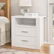 Artiss Bedside Tables 2 Drawers Side Table Nightstand with Shelf