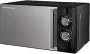 Russell Hobbs Honeycomb RHMM715B 17 Litre 700W Black Solo Manual Microwave with 5 Power Levels, Integrated Timer and Defrost Function