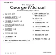 Karaoke CD+G Backstage #8117 GEORGE MICHAEL15 TRACKS IN ORIGINALBlack Sleeve