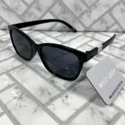 NWT West Loop Sunglasses POR 23 510 BLK VL FWG Black Frames/Lens 100% UVA-UVB
