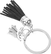 SHOWERORO Creative Anubis Tassel Keychain Unique Metal Keychain Accessory for Bag Wallet Decoration Portable Ancient Charm for Special Occasions