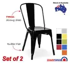 2x Replica Tolix Dining Chair (45cm seat height) – 9 colours