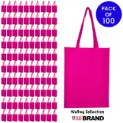 100 Grocery Shopping Bags Tote, Beach Tote Strong Non-Woven Bags, WeBaG™