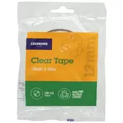 J.Burrows Recycled Clear Tape Roll 12mmX50m
