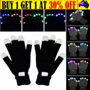 7 Mode Flashing Gloves Glow LED Rave Light Finger Lighting Mitt Party Glow Games