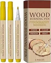 Wooden Burning Marker, 3 Scorch For Wood Burn, Scorch Marker,Wood Burn Marker, Scorch Marker Wood Burning, Art Wood Burn Paste Marker, Accurately & Easily Burn Designs On Wood