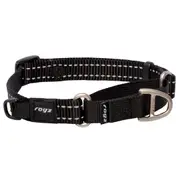 Rogz Control Non-Slip Dog Safety Collar Web Black Medium