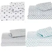 Egyptian Cotton Printed Sheet Set in 4 Sizes