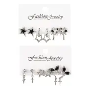 3 Pairs Small Star Earrings Fashion Star Earrings Star Metal Star Ear Studs