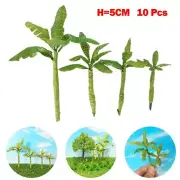 Miniature Banana Trees for Model Train and Architectural Scenery (10 Pack)
