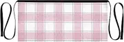 [Joitme] Chic Plaid Pink White Waiter Apron, Bar Aprons for Men, Serving Aprons, Chic Plaid Pink White