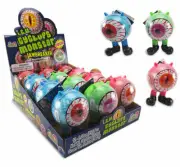 Kidsmania ICU Cyclops Monster Sour Jawbreaker Candy 12 Count Box Novelty Party