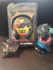 How To Train Your Dragon 2 Bundle Headphone ,Silly Bands & Bubble Bath Globe