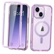 Magnetic for iPhone 13 case iPhone 14 Case, Compatible with Light Purple