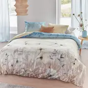 Bedding House Isabelle Light Blue Sateen Cotton Quilt Cover Set