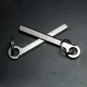 NewMini Portable TC4 Titanium Micro Ruler Key Chain Pendant w/ Key Ring M-03REDC