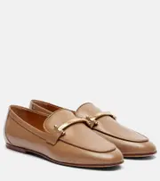 [Tod's] Tod's Barretta leather loafers AU 11 beige