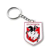 St George Dragons NRL Heritage Logo Metal Keyring