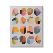 Modern Circular Shapes Canvas Wall Art Design by Angel Estevez